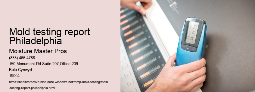 Mold testing report Philadelphia